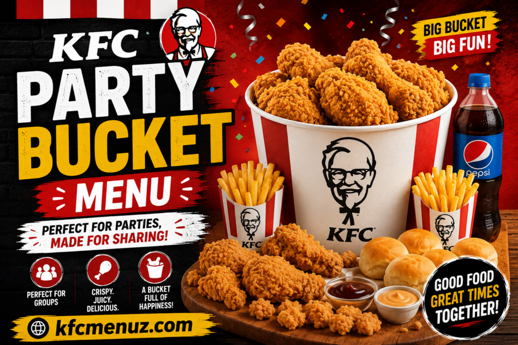 KFC Party Bucket Menu with Prices 2026