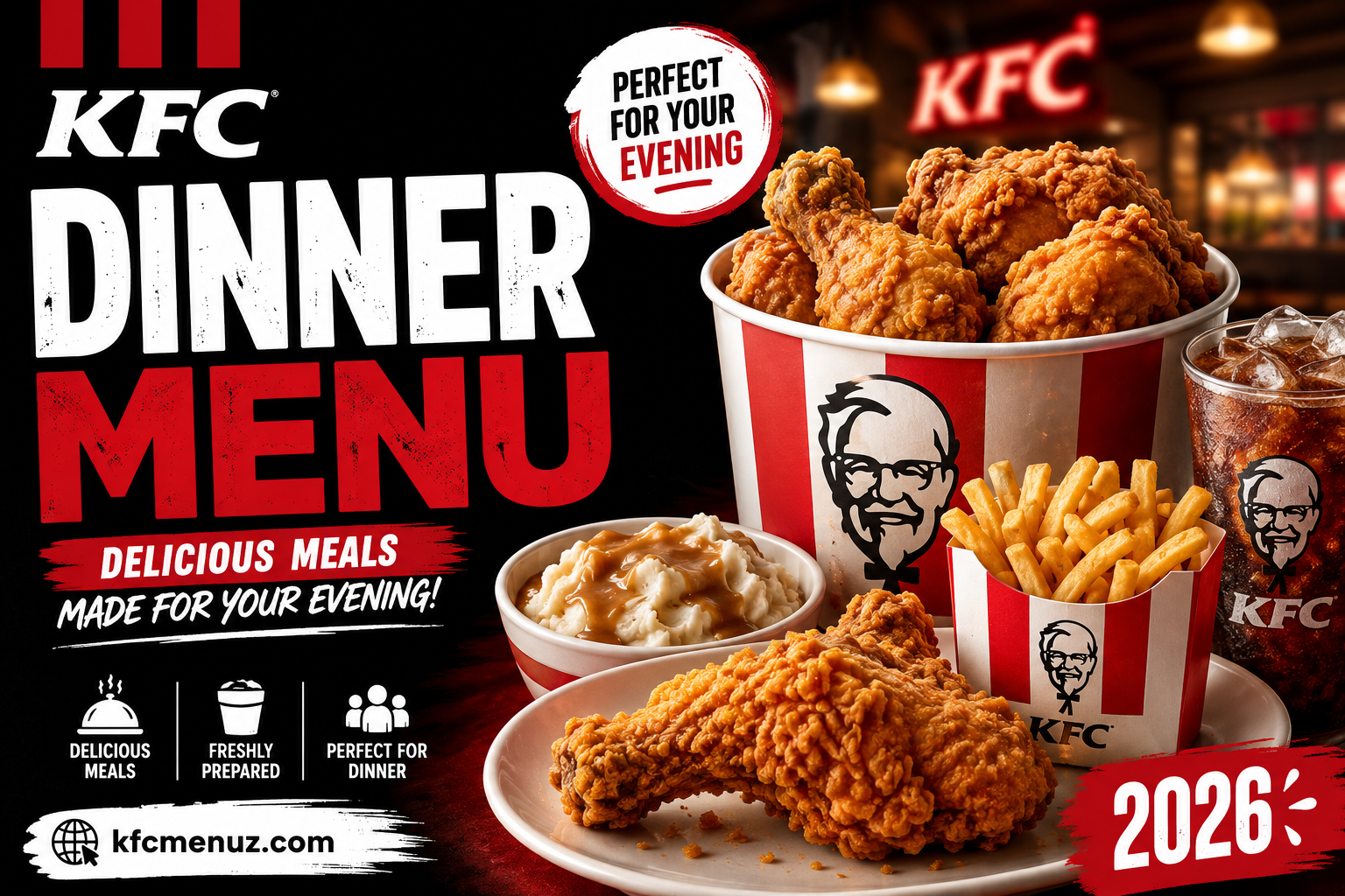 KFC Dinner Menu with Prices 2026