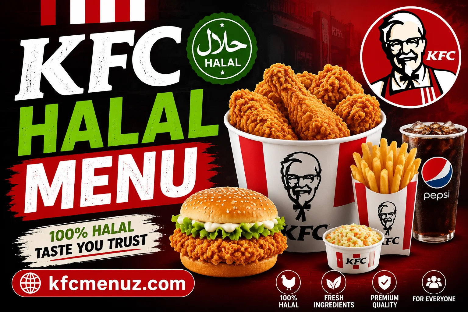 KFC Halal Menu with Prices 2026