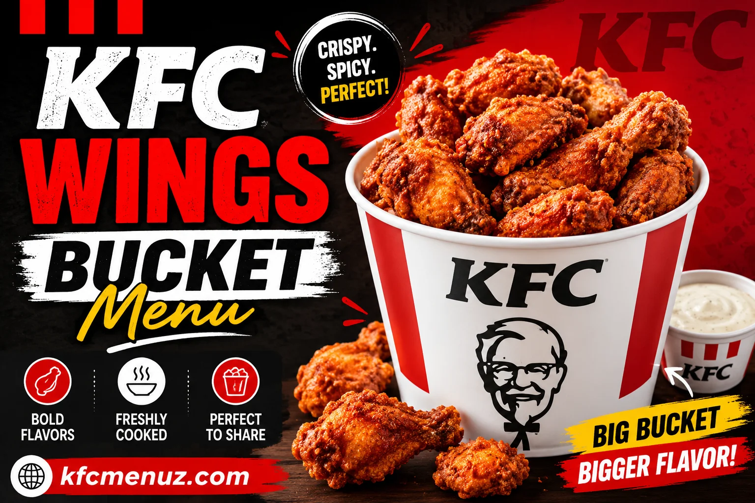 KFC Wings Bucket Menu with Prices 2026