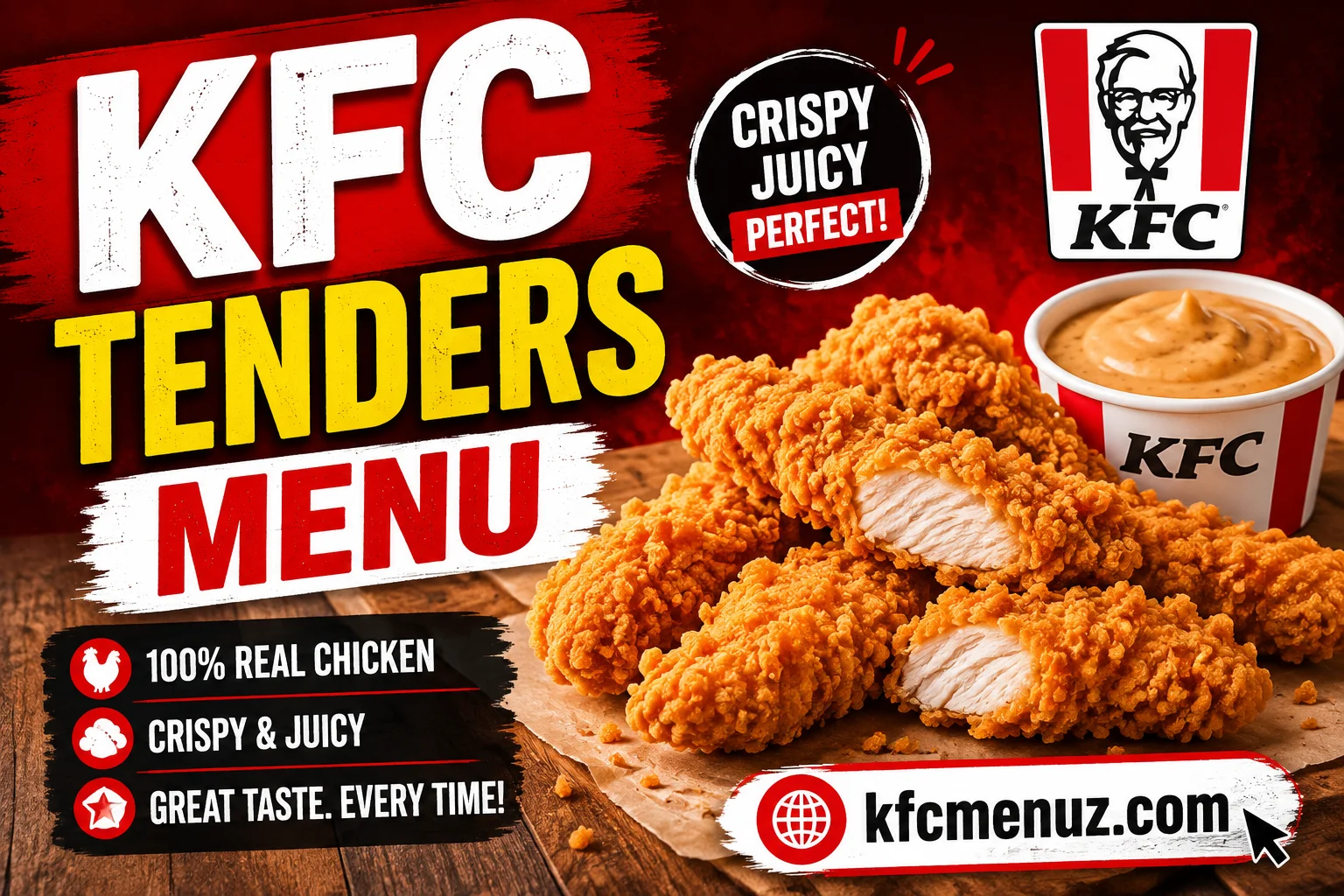 KFC Tenders Menu with Prices 2026