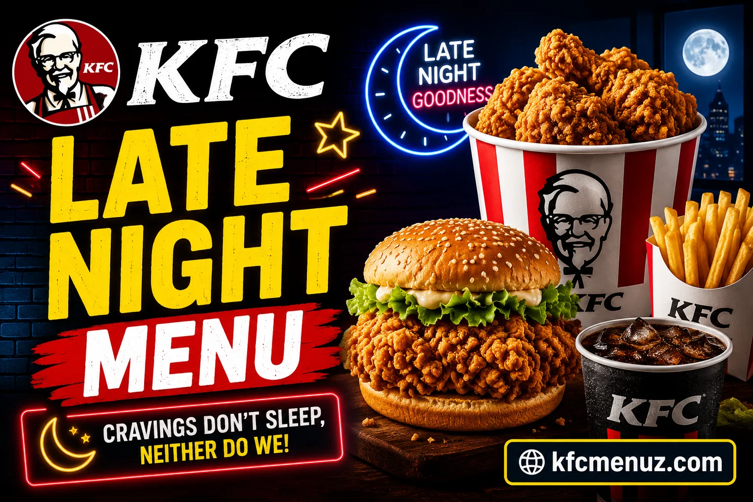 KFC Late Night Menu with Prices 2026
