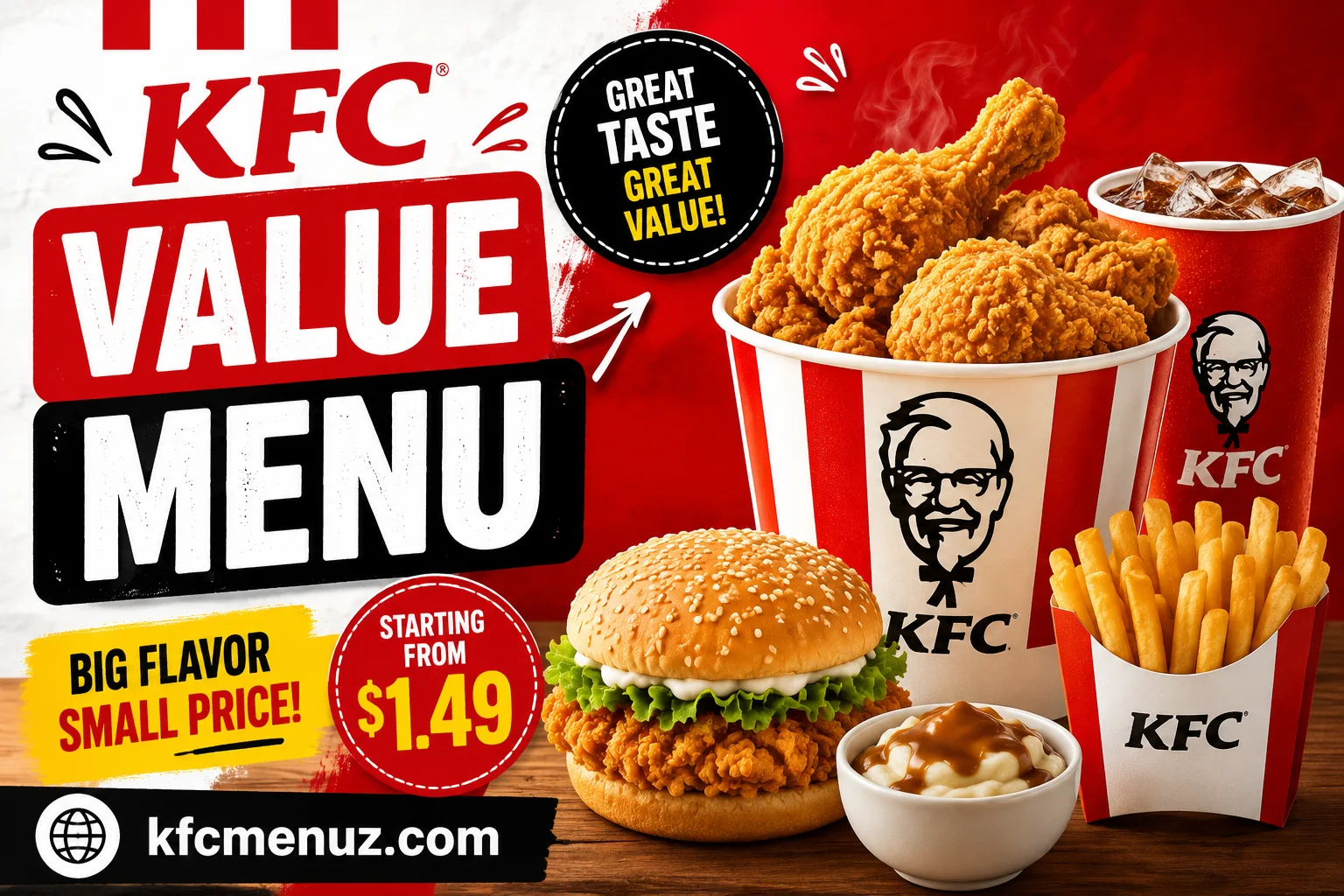 KFC Value Menu with Prices 2026