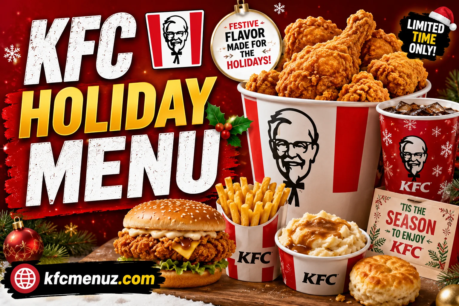 KFC Holiday Menu with Prices 2026